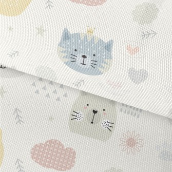 Round Cat Like In A Children&# Waterproof Oxford