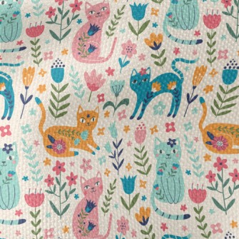 Colorful Cats Waterproof Canvas