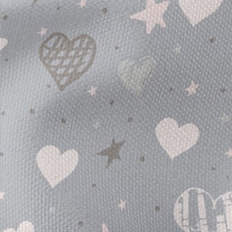 Hand Drawn Simple Hearts And S Waterproof Canvas