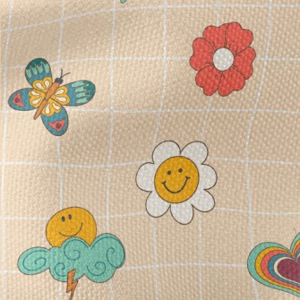 American Exquisite Flower Patt Waterproof Canvas