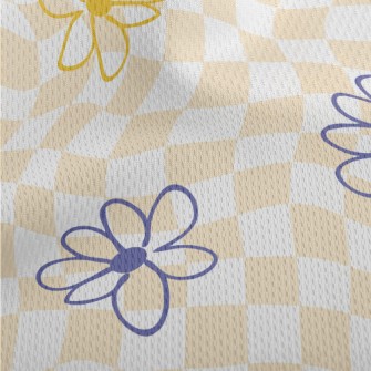 Distorted Lattice And Simple F Athletic Mesh Flat Back