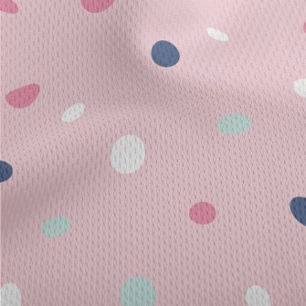 Brightly Colored Dots Athletic Mesh Flat Back