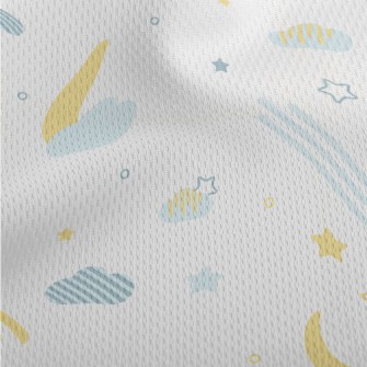 Detailed And Varied Starry Sky Athletic Mesh Flat Back