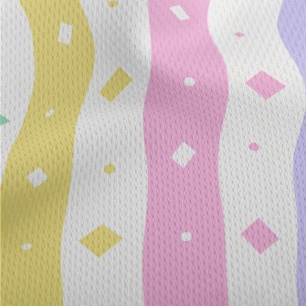 Colorful Diamond Lattice Athletic Mesh Flat Back