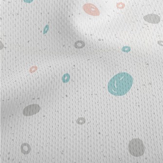 Hand Drawn Messy Dots Athletic Mesh Flat Back