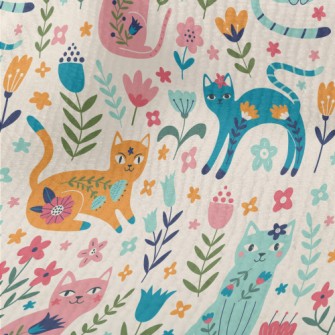 Colorful Cats Terry