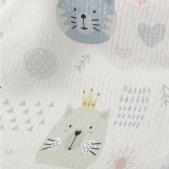 Round Cat Like In A Children&# Terry