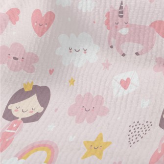 Pink Princess With Closed Eyes Terry