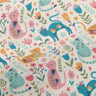 Colorful Cats Performance Linen