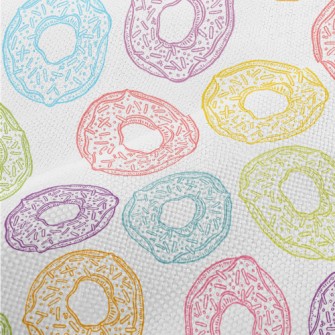 Cute Colorful Donuts Performance Linen
