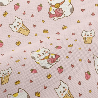 The Round And Cute Lucky Cat Performance Linen