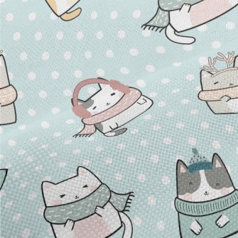 Cats Wrapped Tightly In The Co Performance Linen