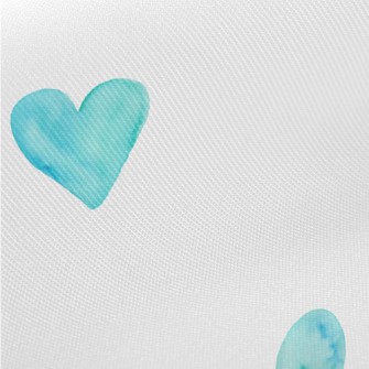 Watercolor Bright Blue Love He Twill