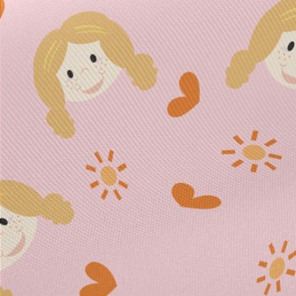 Cute Freckles Girl Twill