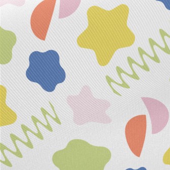 Colorful Shape Pattern Twill