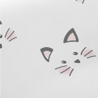 Cute And Neat Cat Face Twill