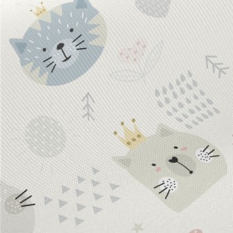 Round Cat Like In A Children&# Twill