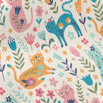 Colorful Cats Standard Corduroy