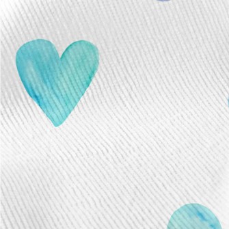 Watercolor Bright Blue Love He Standard Corduroy