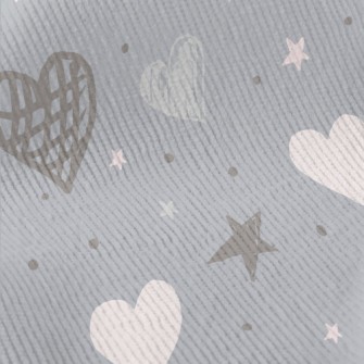 Hand Drawn Simple Hearts And S Standard Corduroy
