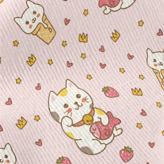 The Round And Cute Lucky Cat Standard Corduroy