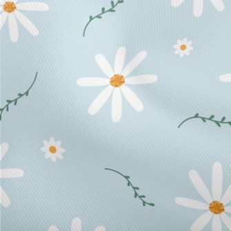 Beautiful Charming White Flowe Dobby