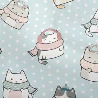Cats Wrapped Tightly In The Co Dobby