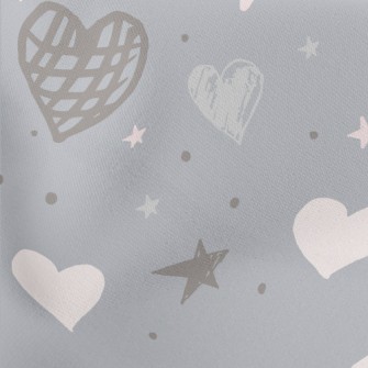 Hand Drawn Simple Hearts And S Stretch Ponte