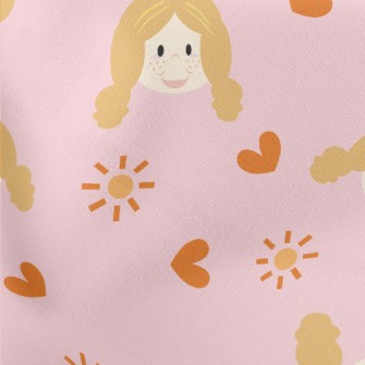 Cute Freckles Girl Stretch Ponte
