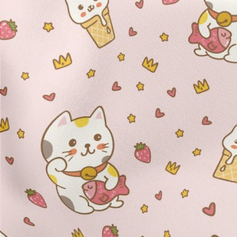 The Round And Cute Lucky Cat Stretch Ponte