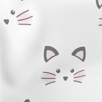 Cute And Neat Cat Face Stretch Ponte