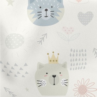 Round Cat Like In A Children&# Stretch Ponte