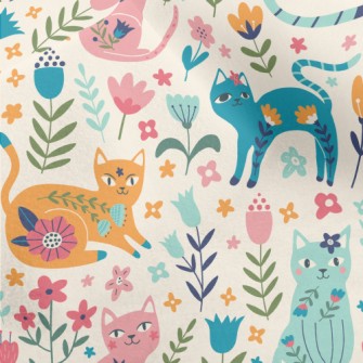 Colorful Cats Micro Fleece