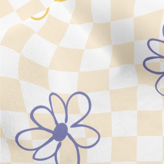 Distorted Lattice And Simple F Micro Fleece