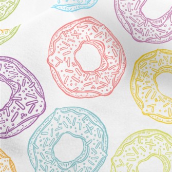 Cute Colorful Donuts Micro Fleece