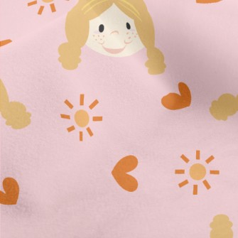 Cute Freckles Girl Micro Fleece