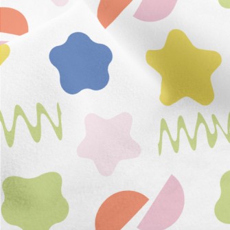 Colorful Shape Pattern Micro Fleece