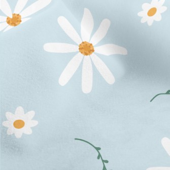 Beautiful Charming White Flowe Micro Fleece