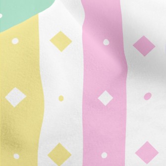 Colorful Diamond Lattice Micro Fleece