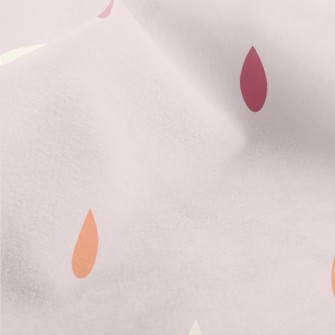 Water Drops Of Different Color Micro Fleece
