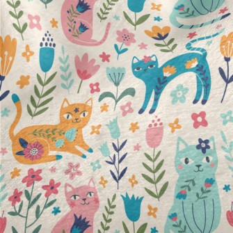 Colorful Cats Minky