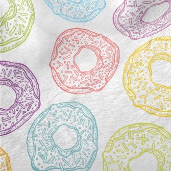 Cute Colorful Donuts Minky