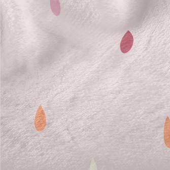 Water Drops Of Different Color Minky
