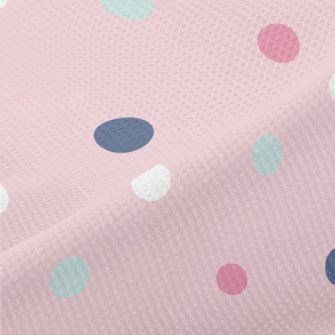 Brightly Colored Dots Piqué