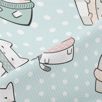 Cats Wrapped Tightly In The Co Piqué