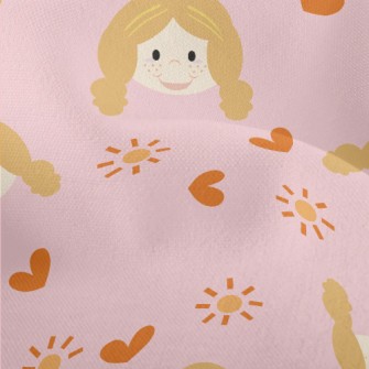 Cute Freckles Girl Lightweight Performance Linen