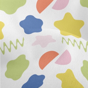 Colorful Shape Pattern Lightweight Performance Linen