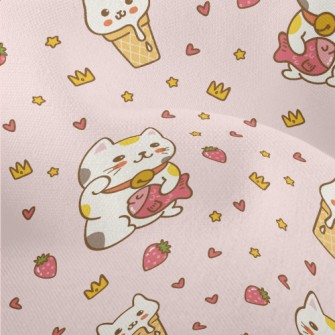 The Round And Cute Lucky Cat Lightweight Performance Linen
