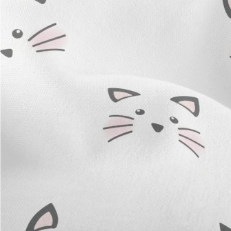 Cute And Neat Cat Face Lightweight Performance Linen