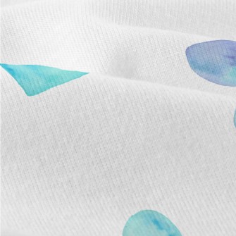 Watercolor Bright Blue Love He Modern Jersey